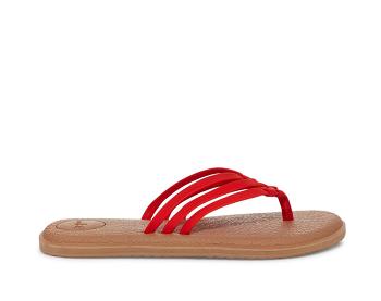 Sanuk Yoga Salty Women's Flip Flops Pink | Canada 39MQZ